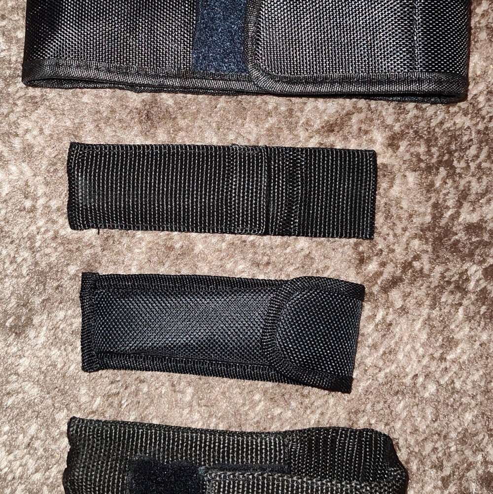 Lot Of 4 Black Tactical Pouches